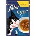 Влажный корм Purina Felix Soup для кошек, суп с курицей, 48 г