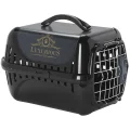 Переноска Moderna Trendy Runner Luxurious Pets для кошек, чёрная, 49.4×32.2×30.4 см