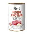 Консерва Brit Mono Protein Dog, для собак, с говядиной и темным рисом, 400 г