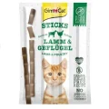 Лакомство GimCat Sticks палочки с ягненком, для кошек, 4 шт