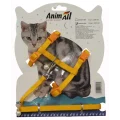 Поводок+шлея AnimAll на блистере для кота, 10х1200 мм