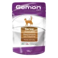 Влажный корм GEMON CAT WET Senior кусочки с индейкой 0,1 кг
