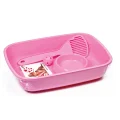Комплект Georplast Welcome Starter Kit For Kitten для котят, 37×27×8.5 см, розовый