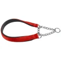 Нейлоновый ошейник с металлической цепочкой Ferplast Daytona CSS15/40 Red для собак, A: 40 см, B: 15 см