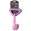 Игрушка AnimAll GrizZzly Baby, акула с канатом, розовая лаванда, 15.8×10.2×2.8 см