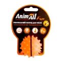 Игрушка AnimAll Fun мяч каштан для собак, 5 см, оранжевая