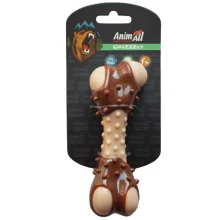 Игрушка AnimAll GrizZzly косточка с ароматом мяса, 13.5 см, коричневая