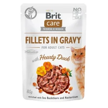 Влажный корм Brit Care Cat, для кошек, филе в соусе с уткой, 85 г