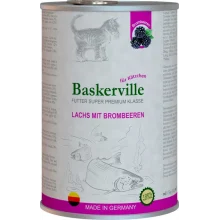 Влажный корм Baskerville Super Premium Lachs Mit Brombeeren для котят, лосось с ежевикой, 400 г