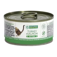 Консерва Natures Protection Kitten Turkey&Salmon для котят, 100 г