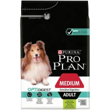 Сухой корм Purina Pro Plan Medium Sensitive для собак средних пород с чувствительным пищеварением, ягненок, 3 кг