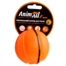 Игрушка AnimAll Fun тренировочный мяч для собак, 7 см, оранжевая