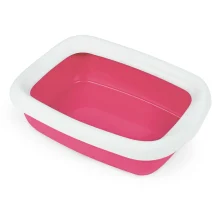 Туалет MPS Beta Red для кошек, с рамкой, красный, 43×31×12 см