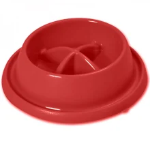 Миска Georplast Adagio Small для собак, пластик, 21.5×20.5×5.5 см, красная