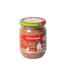 Консервы Леопольд Мясные деликатесы для собак с мясом и овощами, 500 г