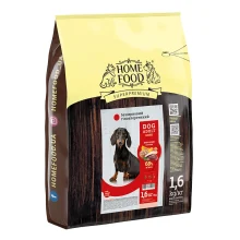 Сухой корм Home Food для взрослых собак малых пород, с уткой и нутом, гипоаллергенный, беззерновой, 1.6 кг
