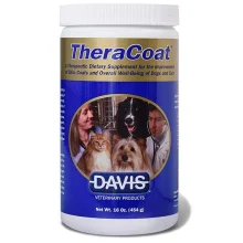 Добавка Davis TheraCoat диетическая, для шерсти собак и котов, 454 мл