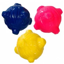 Игрушка Flamingo Good4Fun Squeeky Bear для собак, мяч с пищалкой, резина, 7 см