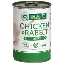 Консерва Natures Protection Puppy chicken & rabbit для щенков, 400 г
