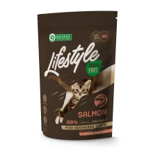 Беззерновой сухой корм Natures Protection Lifestyle Kitten Salmon для котят, с лососем, 400 г
