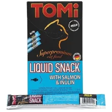 Лакомство Tomi Liquid Snack Salmon&Inulin жидкое, лосось с иннулином,  для котов, 15 г