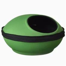Домик-лежак K&H Mod Dream Pod для кошек, зелёно-чёрный, 56×56×29 см