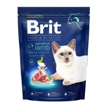 Сухой корм Brit Premium By Nature Cat Sensetive для кошек с чувствительным пищеварением, с ягненком, 300 г