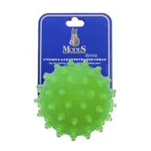 Игрушка Modes Denta мяч мина для собак, размер M, 7.5 см, зеленый