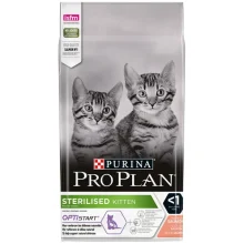Сухой корм Purina Pro Plan Sterilised Kitten для стерилизованных котят, с лососем, 1.5 кг