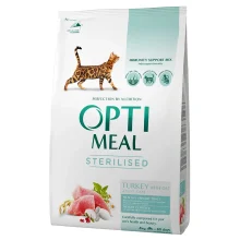 Сухой корм Optimeal для стерилизованных кошек и кастрированных котов, с индейкой и овсом, 4 кг