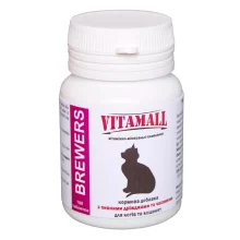 Кормовая добавка VitamAll с пивными дрожжами и чесноком, для котов, 100 табл/50 г