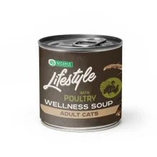 Консервы Natures Protection Lifestyle Adult Longhair Poultry Soup для кошек с длинной шерстью, куриный суп, 140 мл
