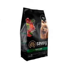 Сухой корм для собак малых пород Savory, со свежим мясом ягненка, 1 кг