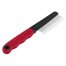 Ferplast GRO 5866 расческа для кошек и собак с зубьями из хрома, 20,2x1,6x4,2 см