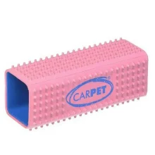 Щетка CarPet Pet Hair Remover от шерсти животных с одежды, мебели, автомобиля, розовая, 12х4х4 см