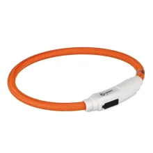 Cветящийся USB ошейник Trixie, для кошек, оранжевый, 35 см