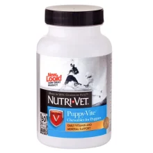 Мультивитамины Nutri-Vet Puppy-Vite для гармоничного роста и развития щенков до 9 месяцев, 60 табл