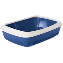 Лоток туалет с бортиком Savic Iriz Nordic Litter Tray для кошек, синий, 42×31×12.5 см