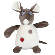 Игрушка Trixie крыса с заплатками, для собак, 16 см, плюш