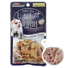 Влажный корм CattyMan Tuna Bonito Shrimps консервы тунец, макрель и креветки в желе, для кошек, пауч, 55 г