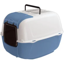 Закрытый туалет Ferplast Toilet Home Prima Cabrio для кошек с открывающимся люком, 52,5x39,5x38 см