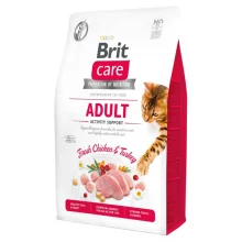 Сухой корм Brit Care Cat GF Adult Activity Support, для активных кошек, с курицей и индейкой, 2 кг