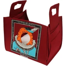 Диван-сумка Croci Popcat King для собак и кошек, бордовый, 35×25×30 см