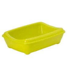 Туалет Moderna Mini Arist-O-Tray для кошек, с бортиком, кобальт синий, 50 х 38 х 14 см