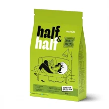 Сухой корм Half&Half для кошек с чувствительным пищеварением, с индейкой, 8 кг