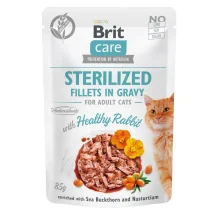 Влажный корм Brit Care Cat, для кошек, филе в соусе с мясом кролика, 85 г