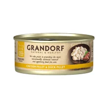 Консервы Grandorf Chicken Breast&Duck Fillet для кошек, куриная грудка с утиным филе, 70 г