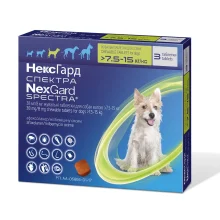 Таблетки Boehringer Ingelheim NexGard Spectra против блох,клещей и глистов для собак M, 7.5-15 кг, цена за 1 таблетку