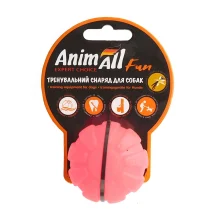 Игрушка AnimAll Fun тренировочный мяч для собак, 5 см, коралловая