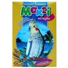 Макси корм для средних попугаев нимфа, 525 г + мелок